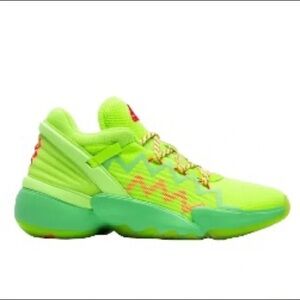 adidas D.O.N. Issue 2 Marvel Bounce Neon Green Athletic Shoes